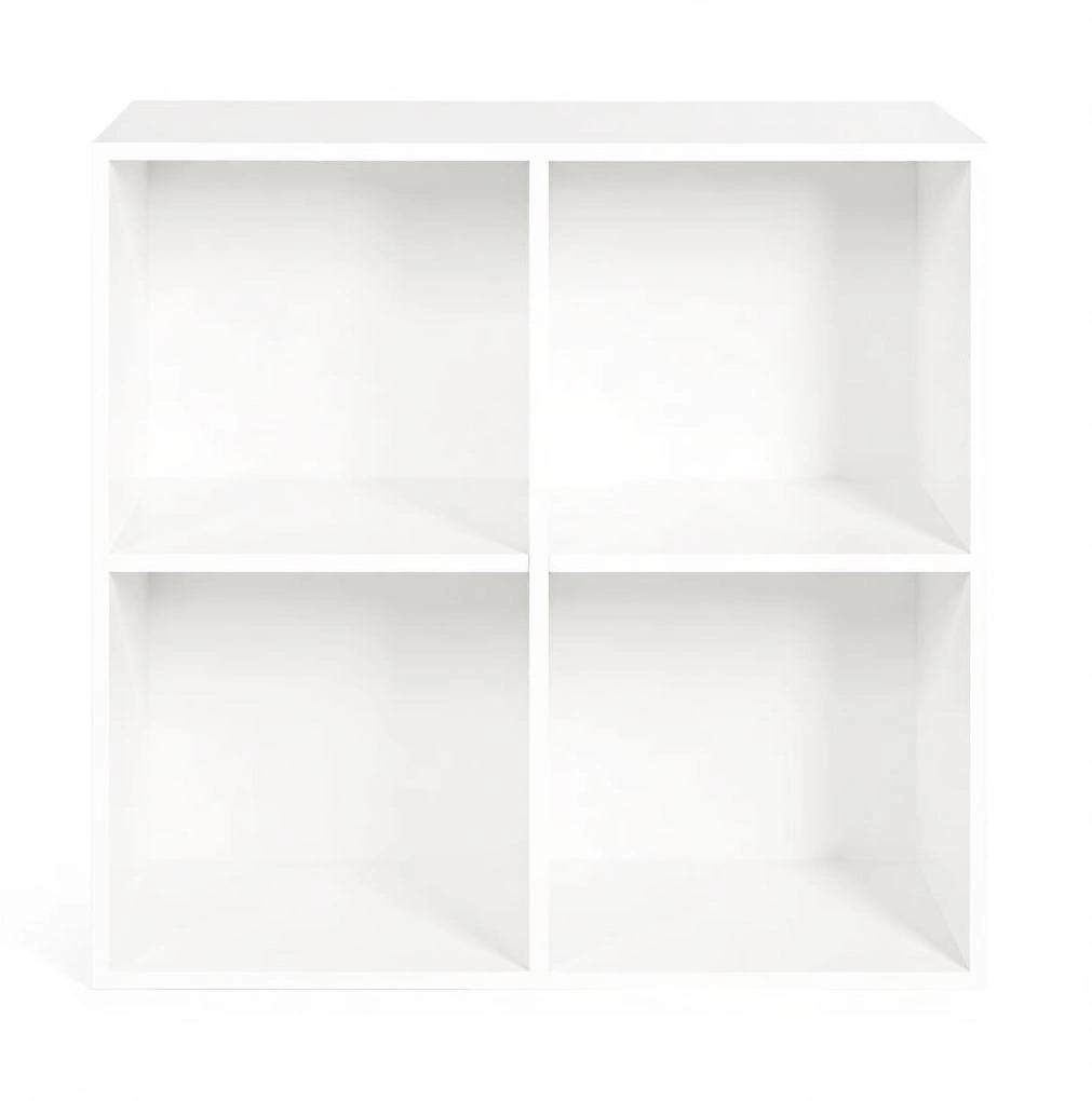 Libreria a cubi 4 scomparti bianca 59,6 x 59,8 cm