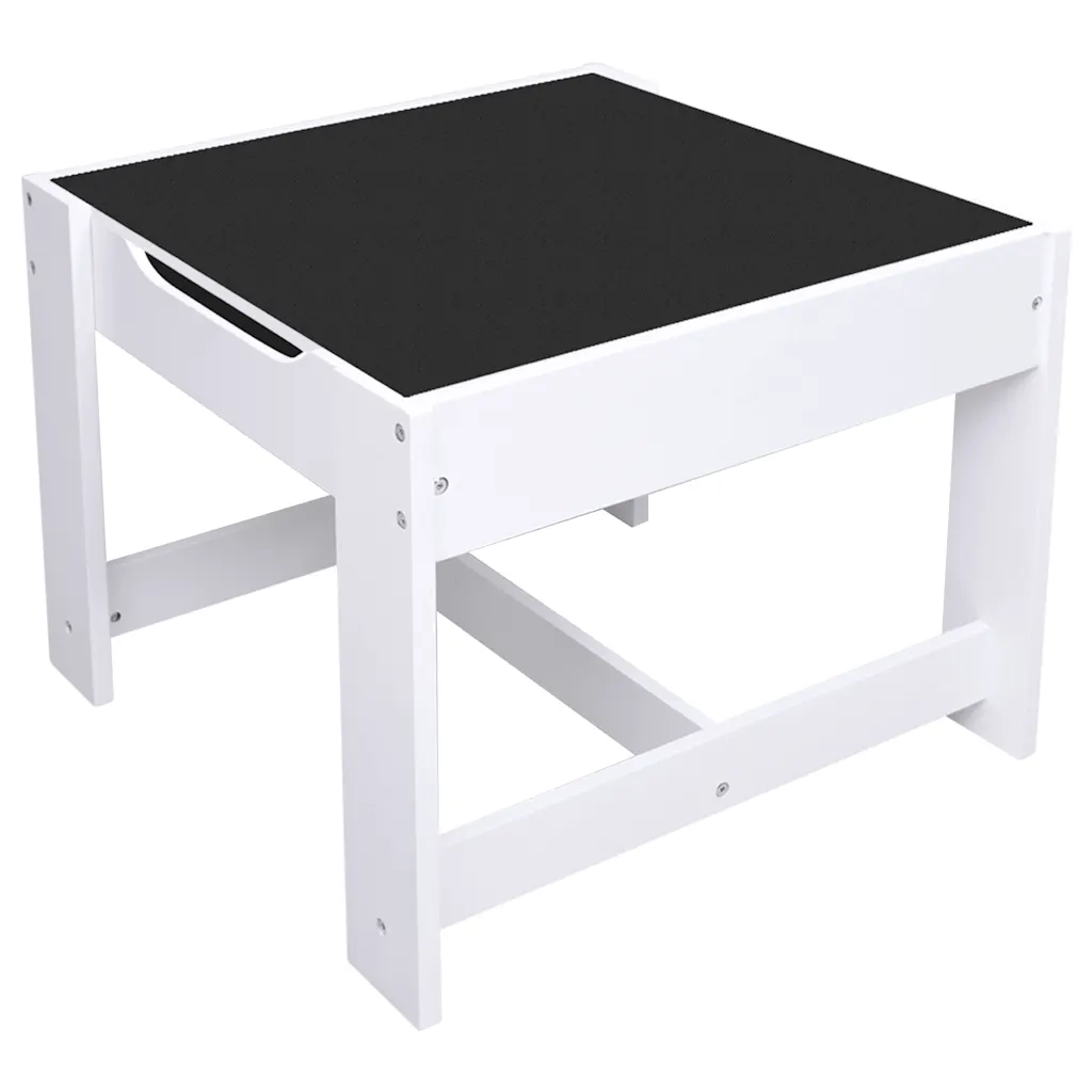 Tavolo per Bambini con 2 Sedie Bianco in MDF CFW1766261