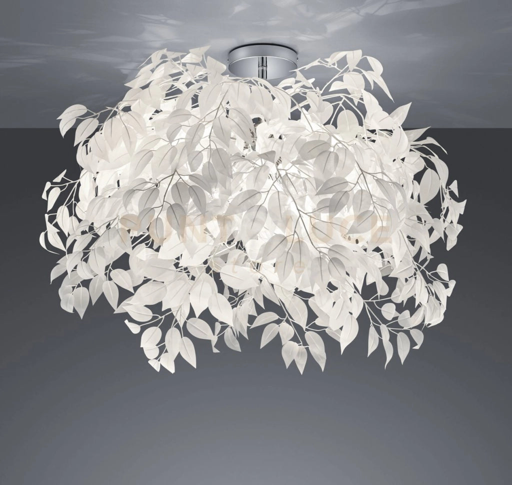 LEAVY PLAFONIERA FOGLIE LAVABILI D. 70CM ATTACCO E14 3 LUCI