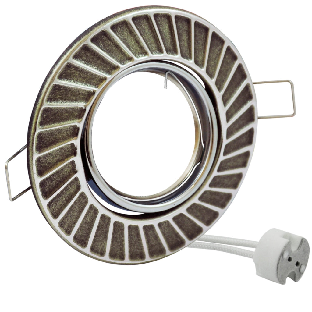 Faretto incasso Polux FOBOS 7805 argento antico MR16