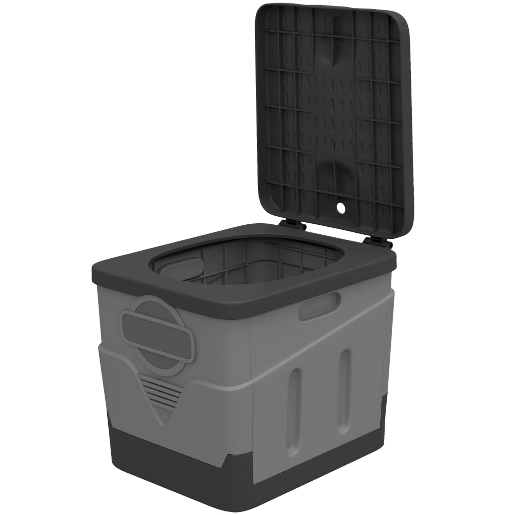 Toilette da campeggio portatile pieghevole ¨C zephmum ¨C grigio 34x29x30 cm