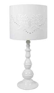 Lampada da tavolo Candellux LANS 41-53855 bianca E27