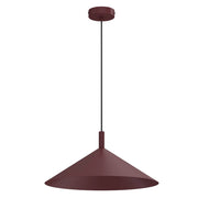Lampada sospesa Anega 1xGX53 bordo acciaio conica 40 cm
