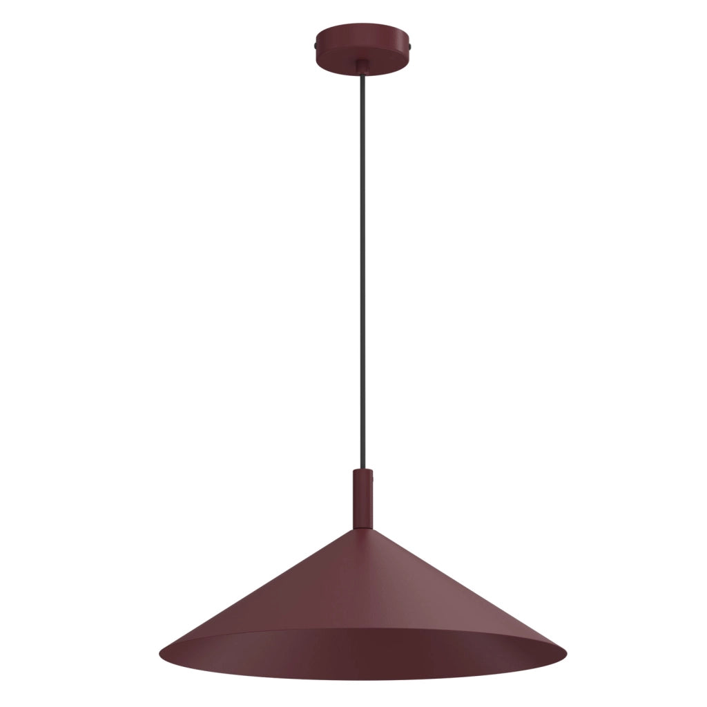 Lampada sospesa Anega 1xGX53 bordo acciaio conica 40 cm