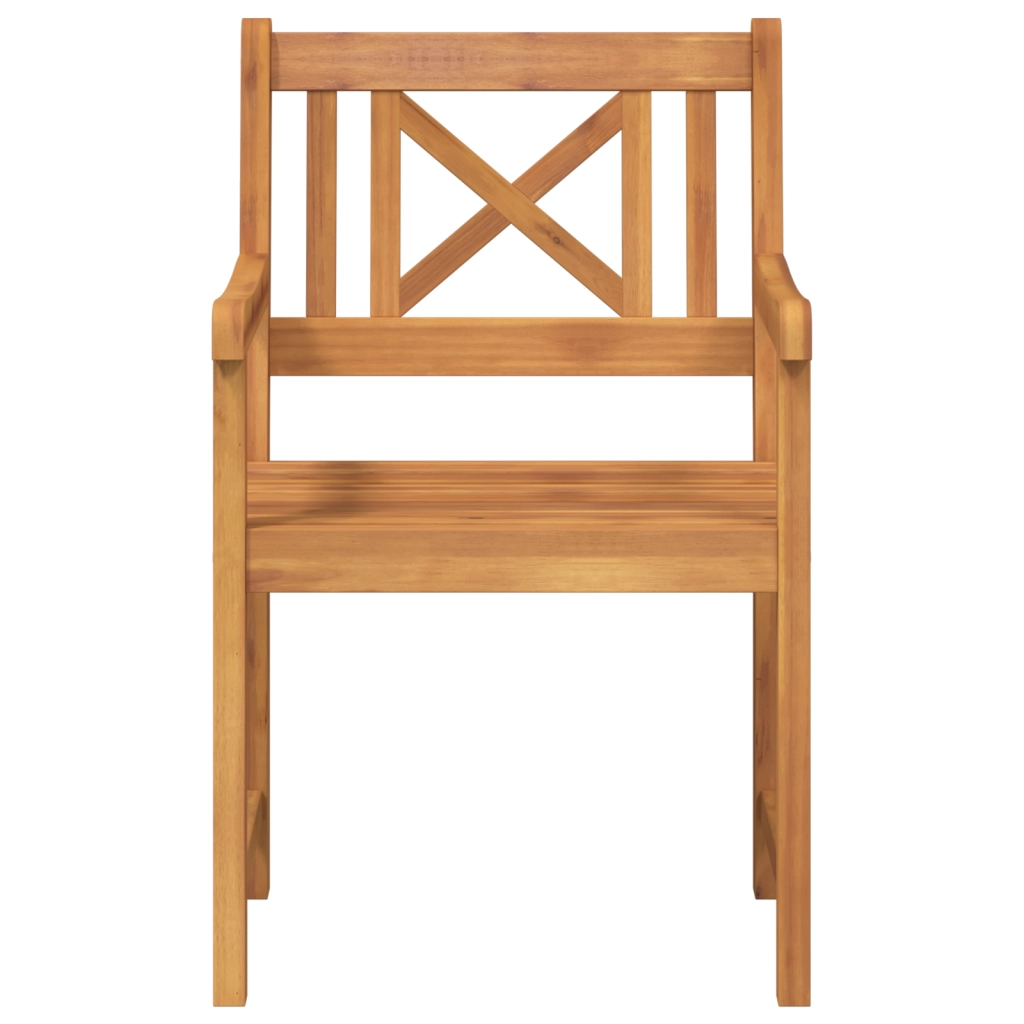 Sedie da giardino  4 pcs 56x55.5x90 cm Legno massiccio di acacia