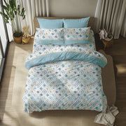 Sasila, set Completo Letto Singolo in Policotone, Azzurro