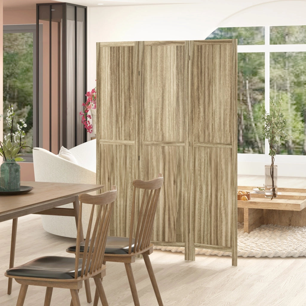 Paravento 3 Ante Legno Paulownia ¨C zephmum ¨C Naturale 120x170 cm
