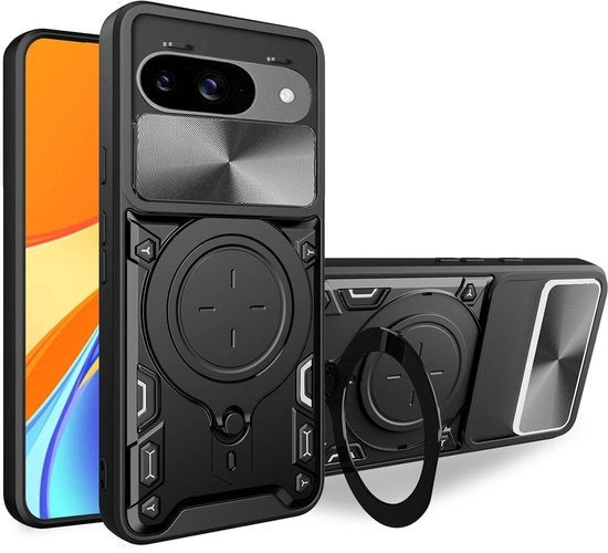 Protezione schoc per Google Pixel 9 - Materiale TPU/PC - Standard di fissaggio magnetico - Protezione per la camera - Copertura per telefono - Ultradun - Schermo resistente a urti
