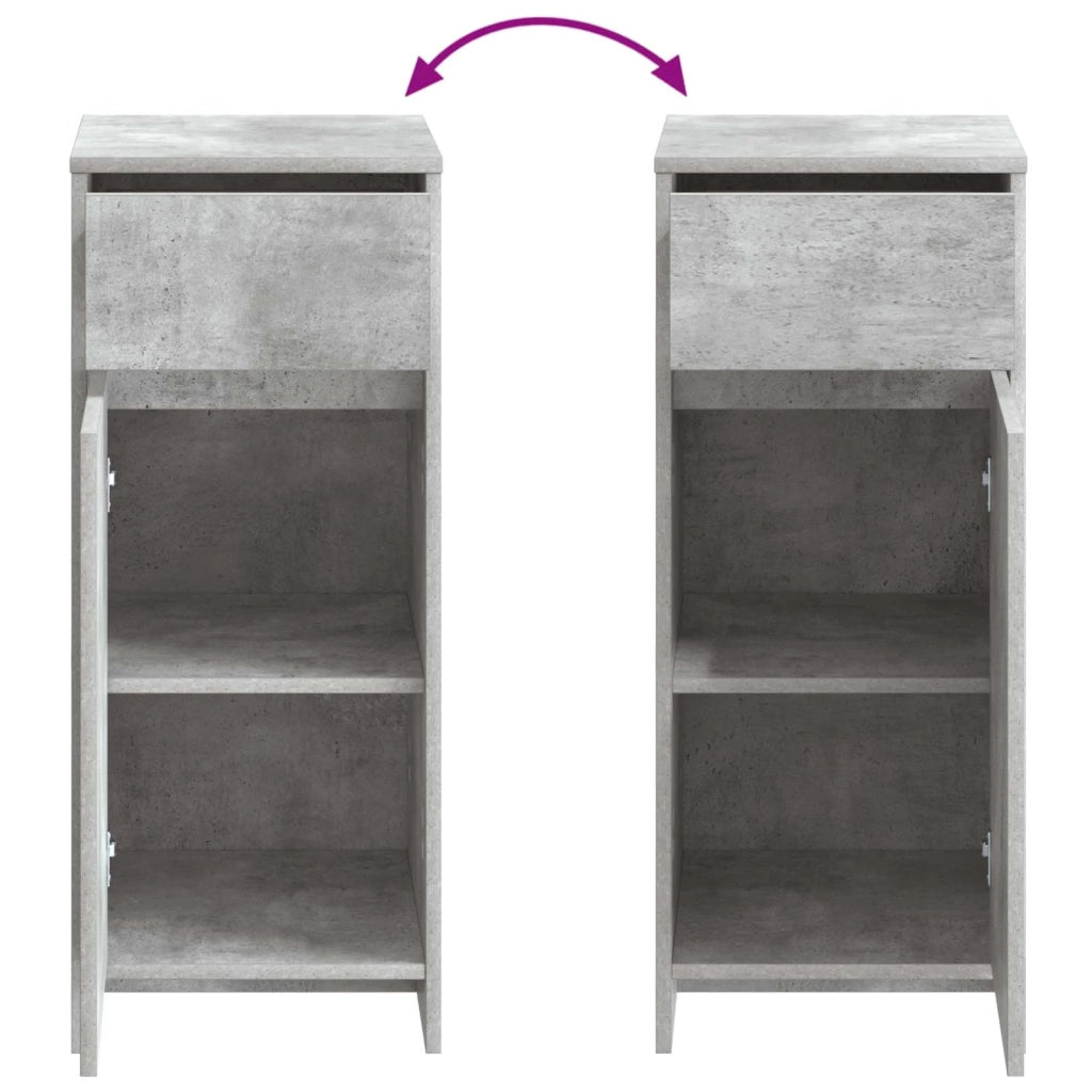 Mobile da Bagno Grigio Cemento 35 x 36,5 x 85 cm