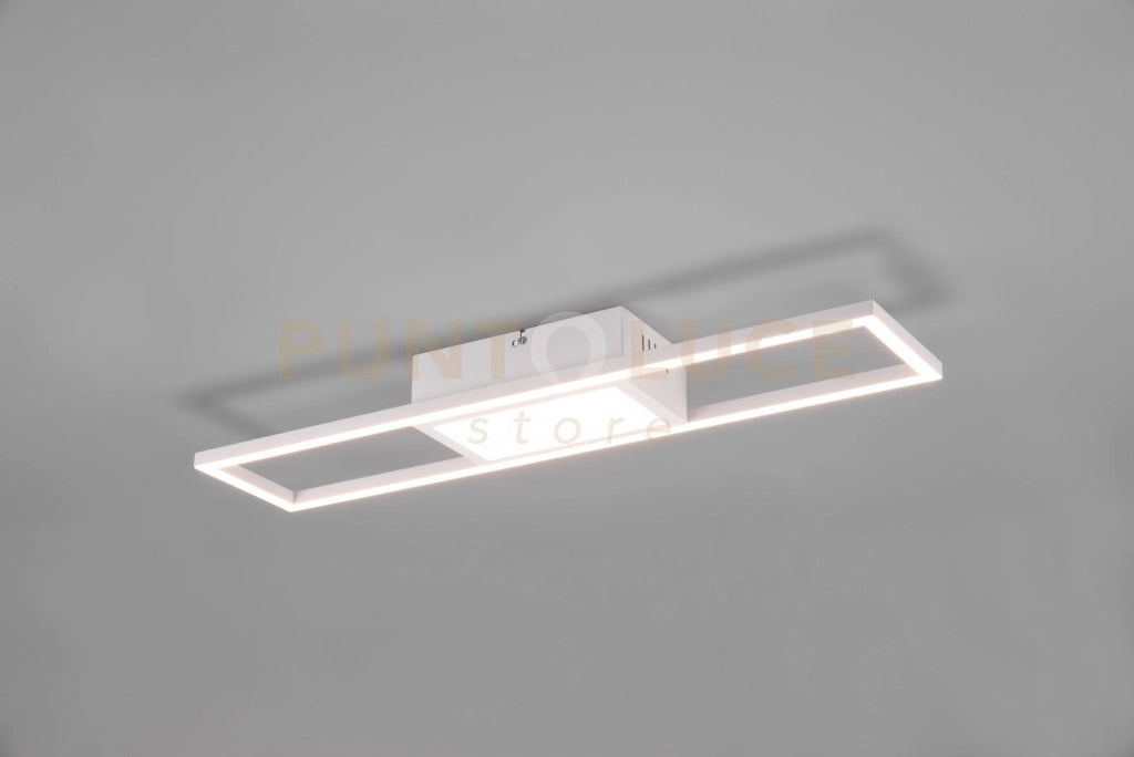 RIGIDO PLAFONIERA LED 22W 2800lm, 2700 - 6000K  RETTANGOLARE BIANCA CON TELECOMANDO MULTIFUNZIONE L. 60CM DIMMERABILE
