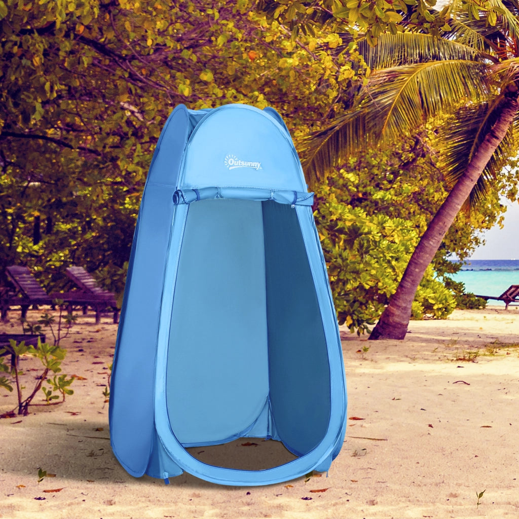Cabina doccia da esterno ¨C zephmum ¨C blu 100x100x185 cm