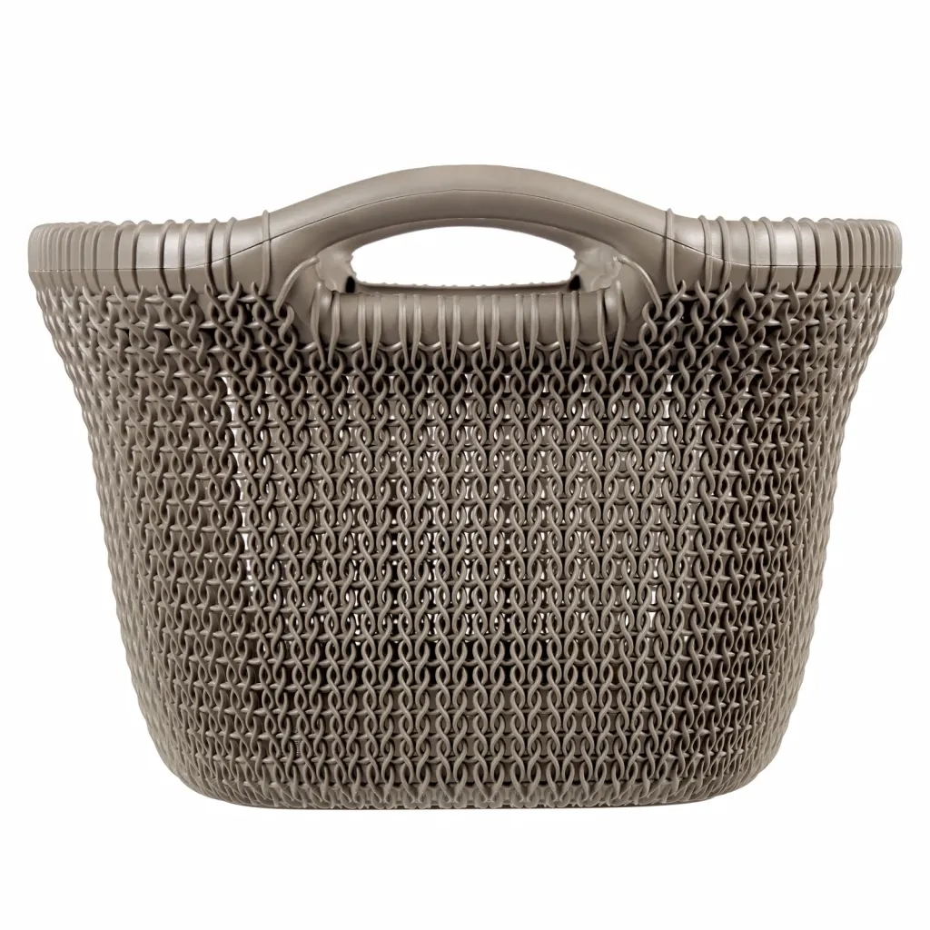 Curver Cesto Portabiancheria Knit 40 L Marrone Metallizzatocod mxl 119978