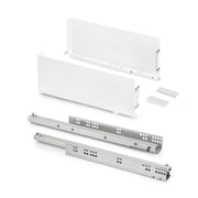 Cassetto esterno Simplex 25 kg, altezza 159 mm, profondità 490 mm, Acciaio, Grigio antracite