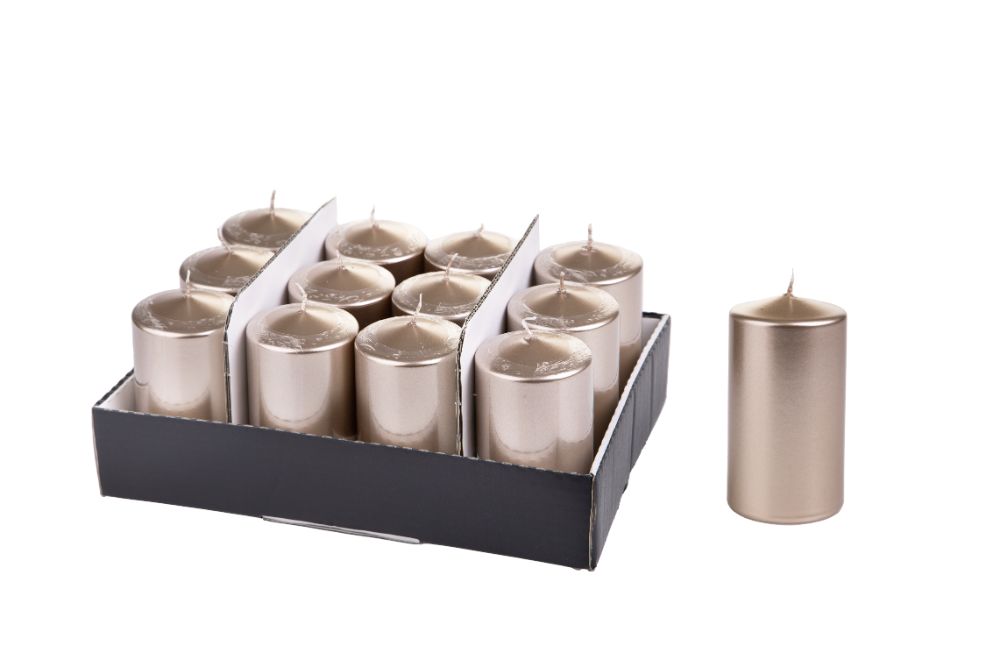 Set 12 Candele Decorative 42 Ore in Cera