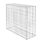 Gabbione metallico 100x100x30 cm ø 4 mm Gabbia sassi per recinzioni, muri di sostegno