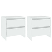 Comodino-Tavolino da notte Bianco 45x34,5x44,5 cm in Legno Ingegnerizzato