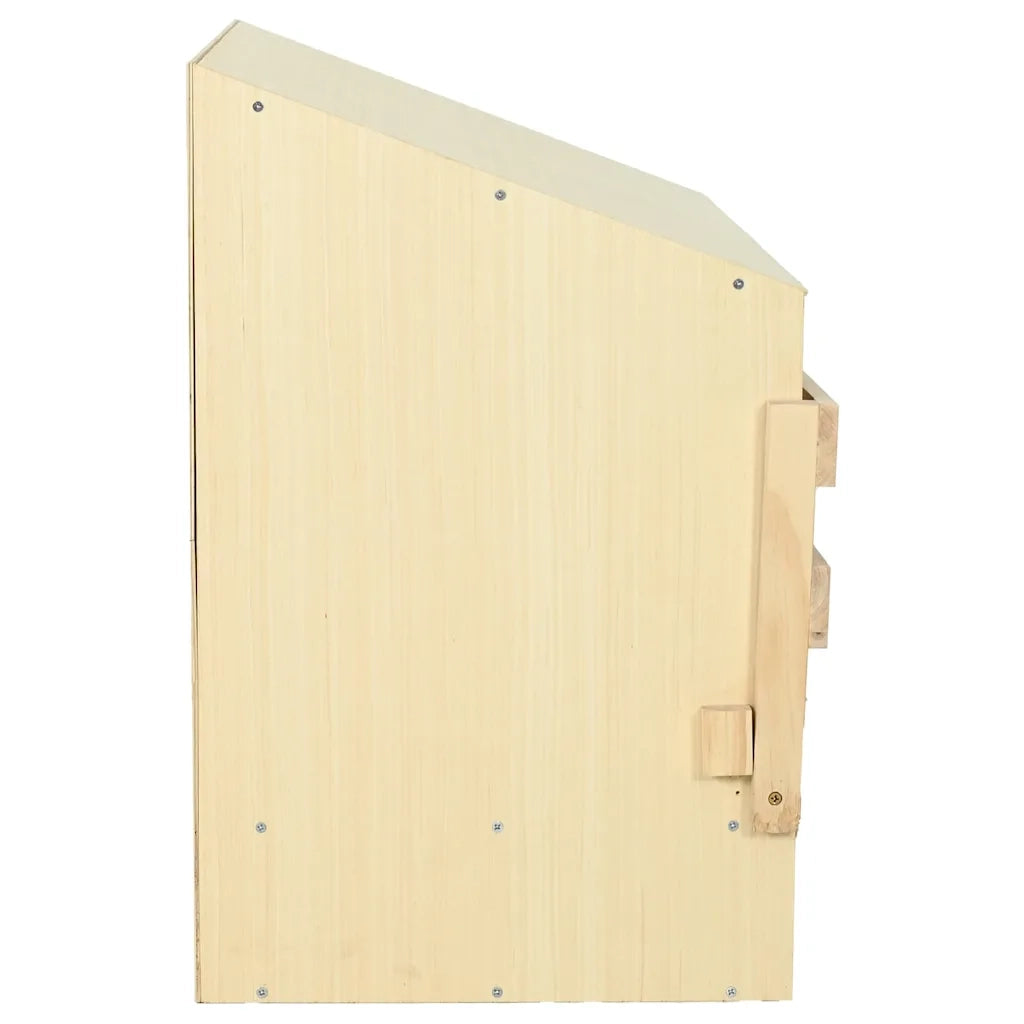 Casetta Cova per Galline 3 Scomparti 93x40x65 cm Legno di Pino