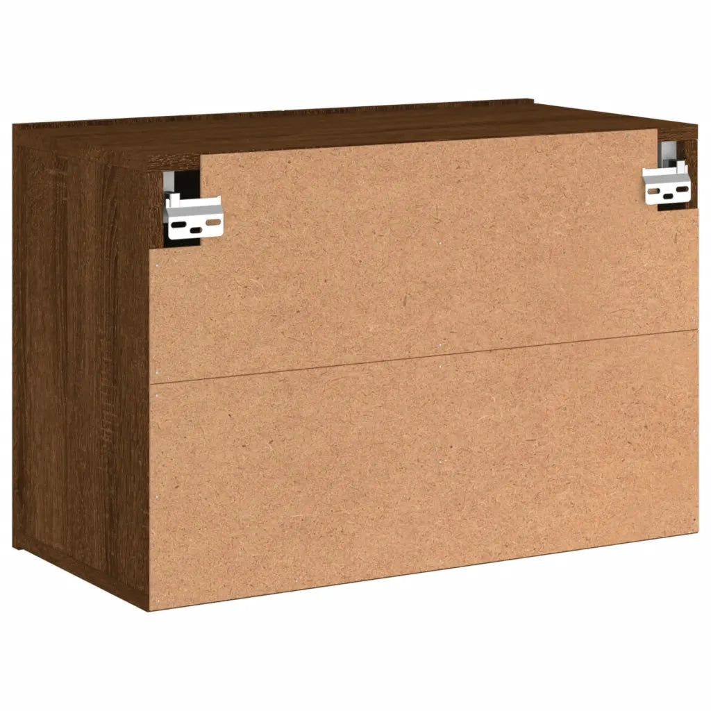 Mobile TV a Parete-Mobile TV a Muro Rovere Marrone 60x30x41 cm