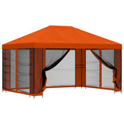 Gazebo | Pergolato da giardino con pareti laterali 4 ¡Á 3 m Arancione