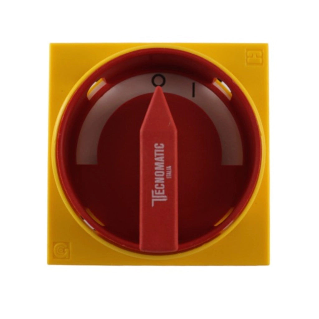 Interruttore + maniglia giallo/rossa 64X64 600V/16A 4P Aleyay