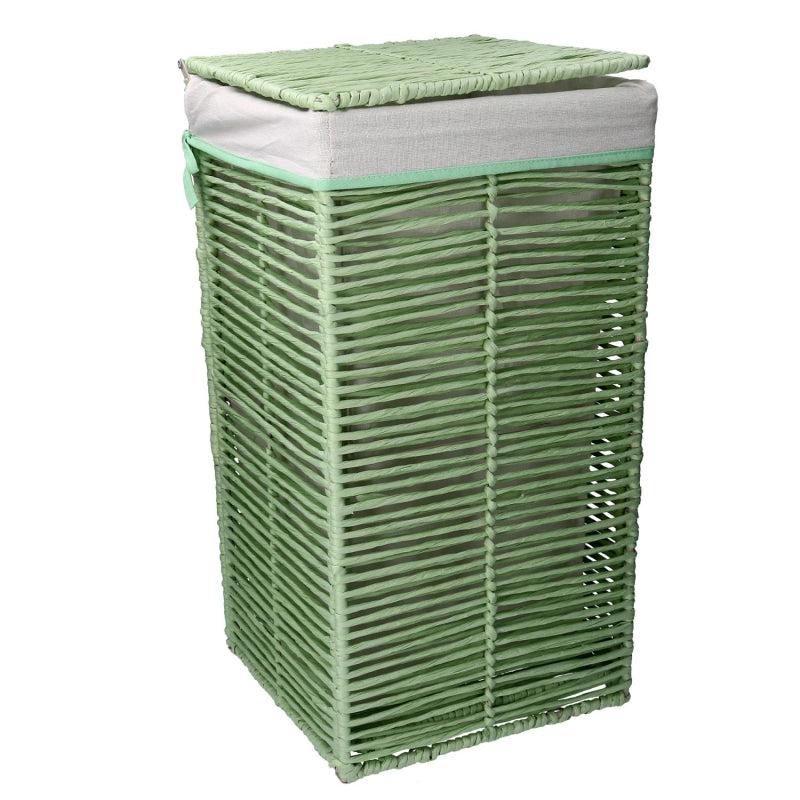 Cestone paper hilary verde chiaro quadro pieghevole cm 31x31h60