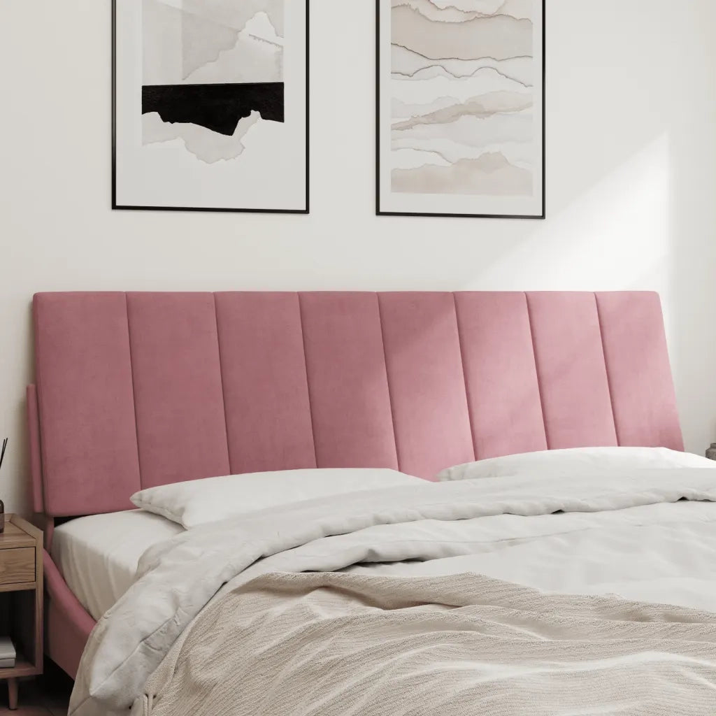 Cuscino Testiera Hanko Rosa 160 cm in Velluto 374680