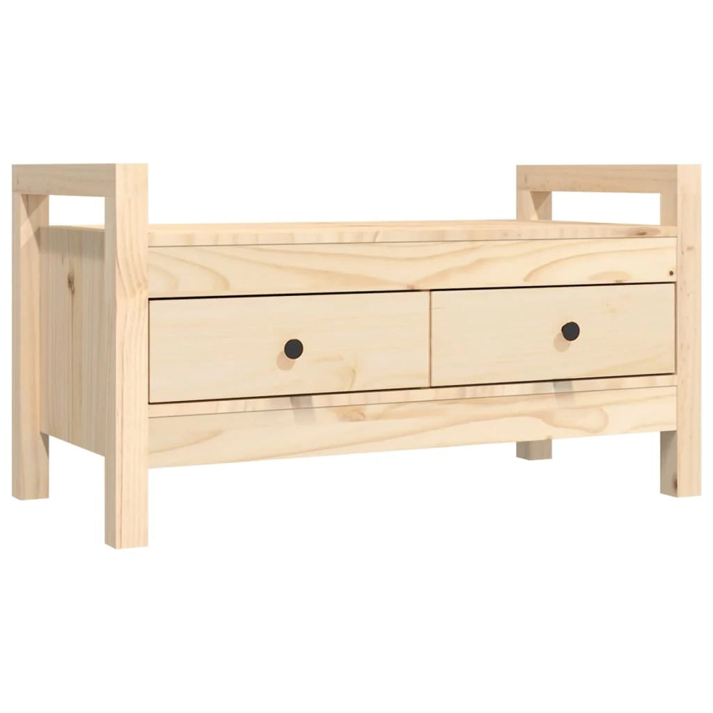Panca da ingresso 80 x 40 x 43 cm in legno massello di pino 02_0010944