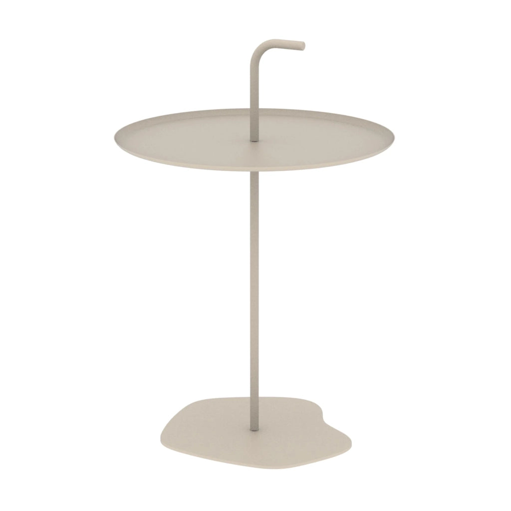 Tavolino/consolle in acciaio beige 03_0010772
