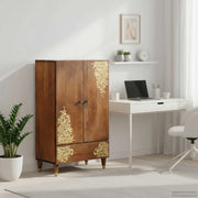 Credenza-Buffet-Armadio da cucina Marrone 60 x 33 x 100 cm Legno di mango massello