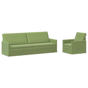 Set di divani 2 pcs Verde chiaro Velluto (V) 3433232