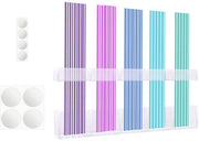 Organizzatore in acrilico trasparente 24 cm - Riettesima - Accessori da cucina - Contenitore di archiviazione riutilizzabile - Incluso pennello per colla - Scatola di archiviazione