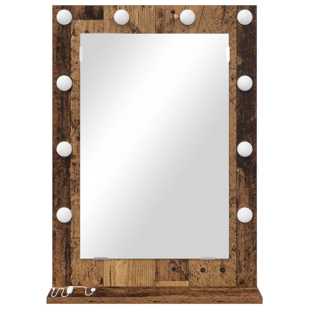Specchio da Toeletta Legno vecchio Legno massello 70 x 50 x 18 cm