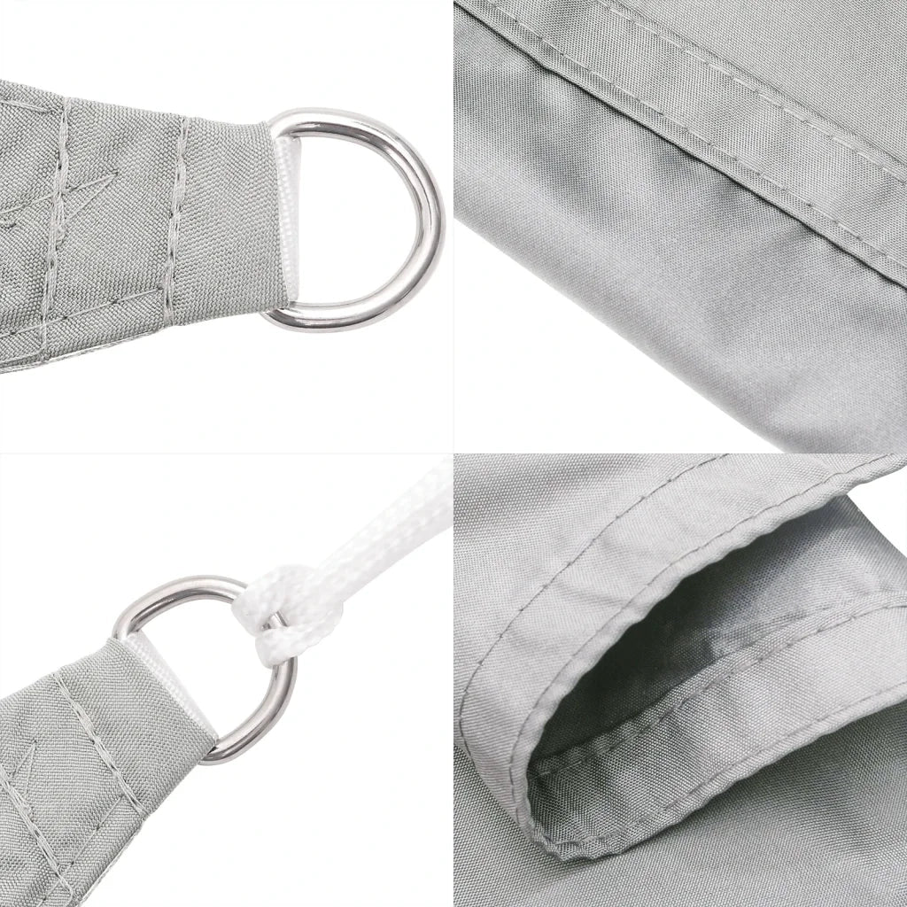 Vela Parasole Grigio Chiaro 7x5x5 m 100% Poliestere Oxford 4000910