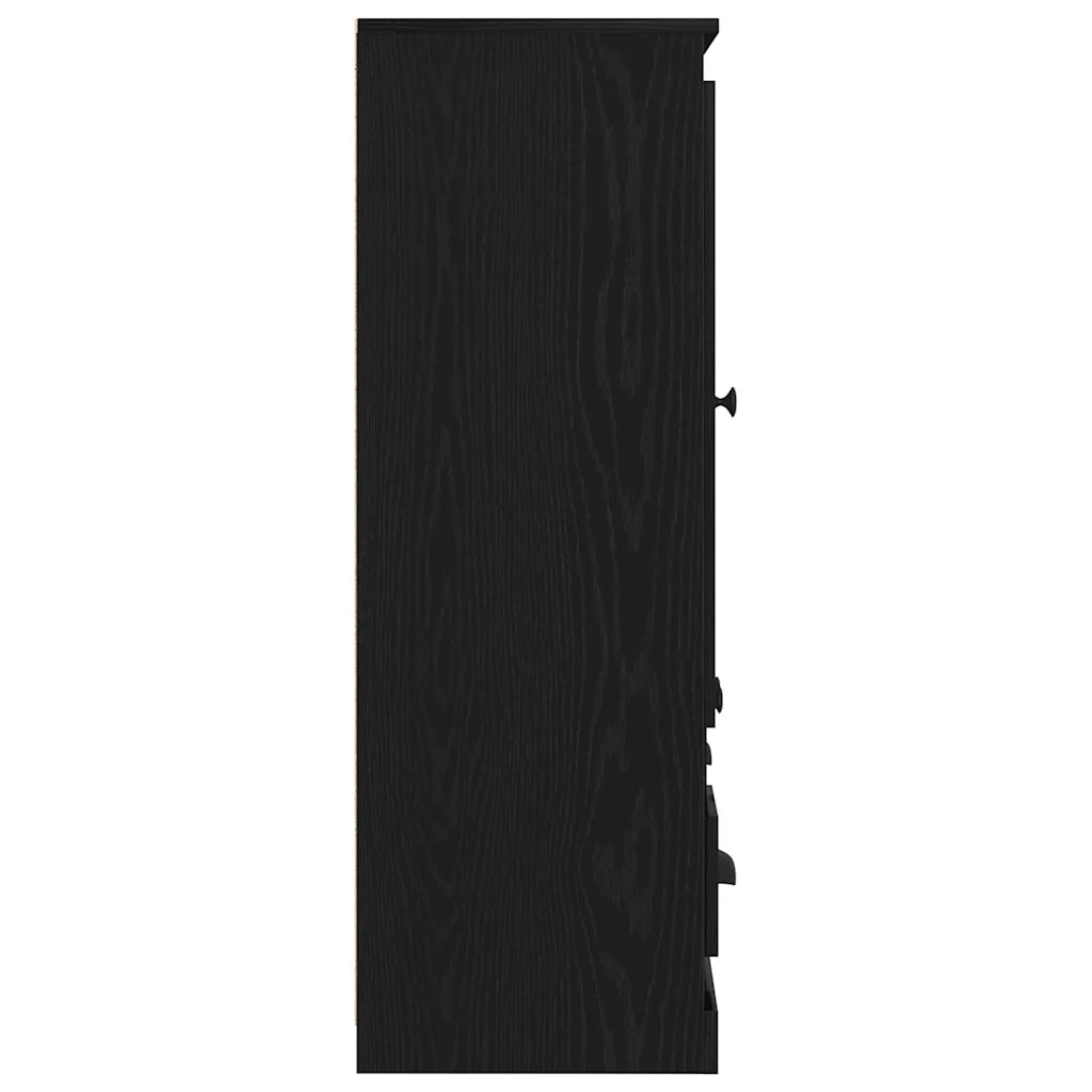 Highboard Rovere Nero 132 x 35.5 x 103.5 cm Legno multistrato 3333078