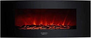 Camino Elettrico Ready Warm 3500 Fiamme Curvate in Cucina Acciaio Inossidabile - Decorazione per Parete Camino Elettrico