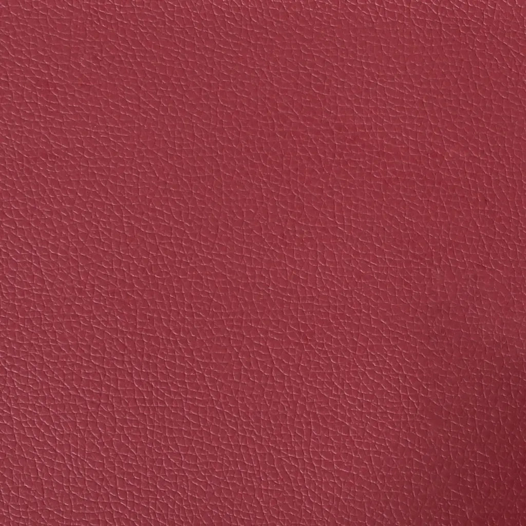 Poltrona con Poggiapiedi Rosso Vino 60 cm in Similpelle
