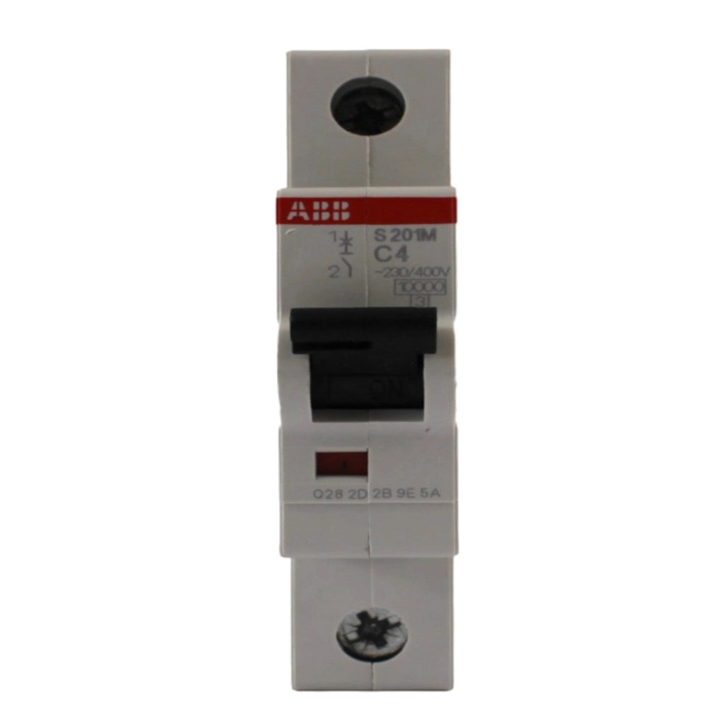 Interruttore magnetotermico 1 polo 1 modulo 4A 10KA curva C ABB