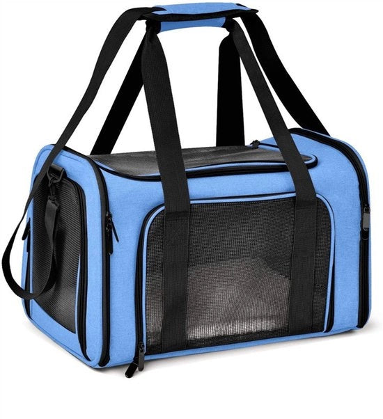 Sac da viaggio morbido per gatto/cane/altro animale domestico, sacca da viaggio pieghevole, adatta per grandi gatti/piccoli cani, con cinghie per spalla e imbottitura rimovibile, nettas per cuccioli, M (45cm*30cm*30cm) (rosa)