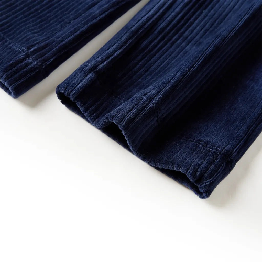 Pantaloni da Bambino in Velluto a Coste Blu Marino 128 CFW7030557