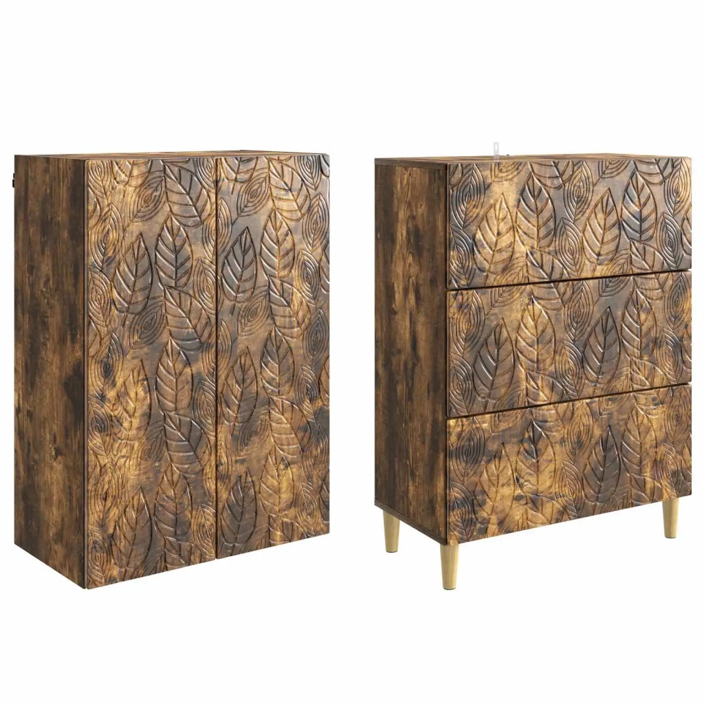 Set di armadi 2 pcs Rovere Fumo 66 x 34,5 x 90 cm 3416723
