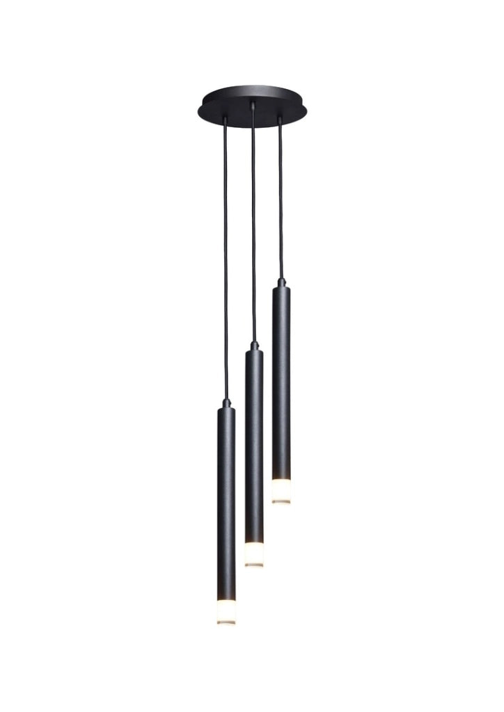 Lampada a sospensione moderna nera tonda 3xG9 Ramira Rabalux