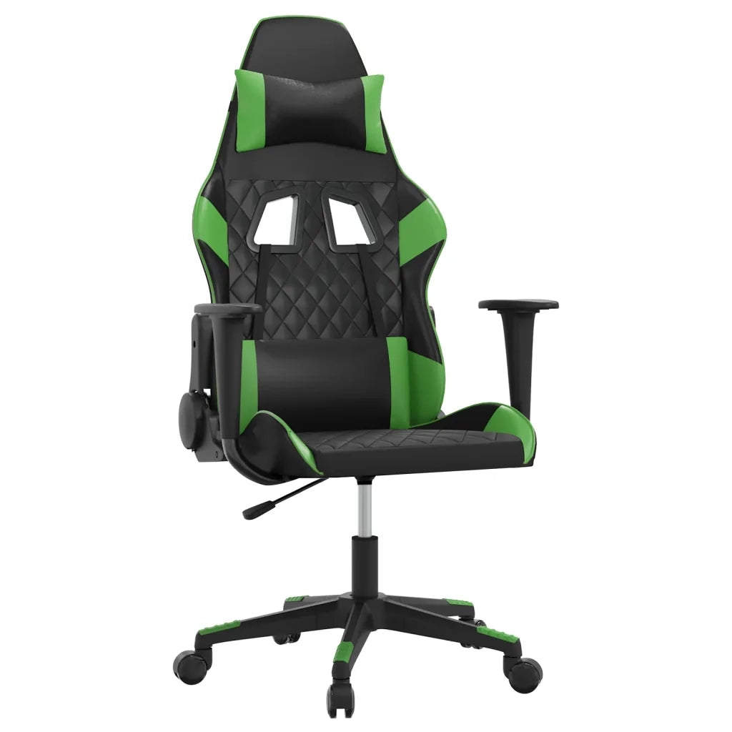 Sedia da Gaming Nera e Verde in Similpelle cod mxl 75872