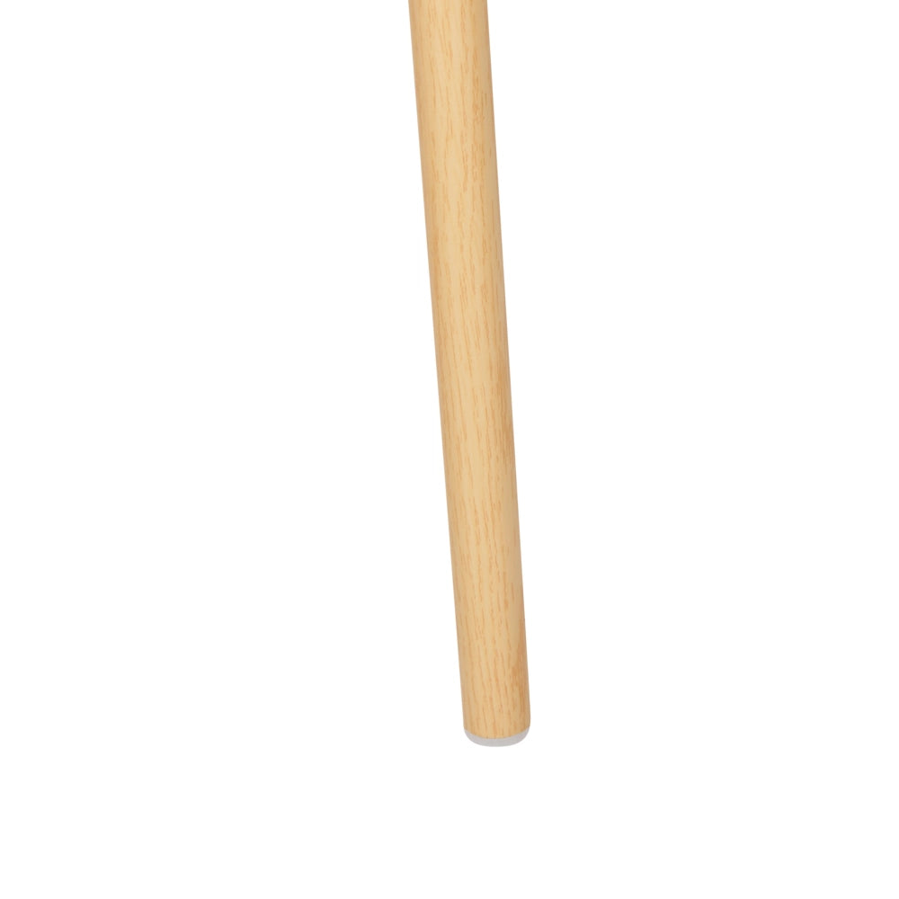 Set di 2 sedie da pranzo con seduta in tessuto e struttura in metallo con effetto legno intreccio viennese stile retrò soggiorno