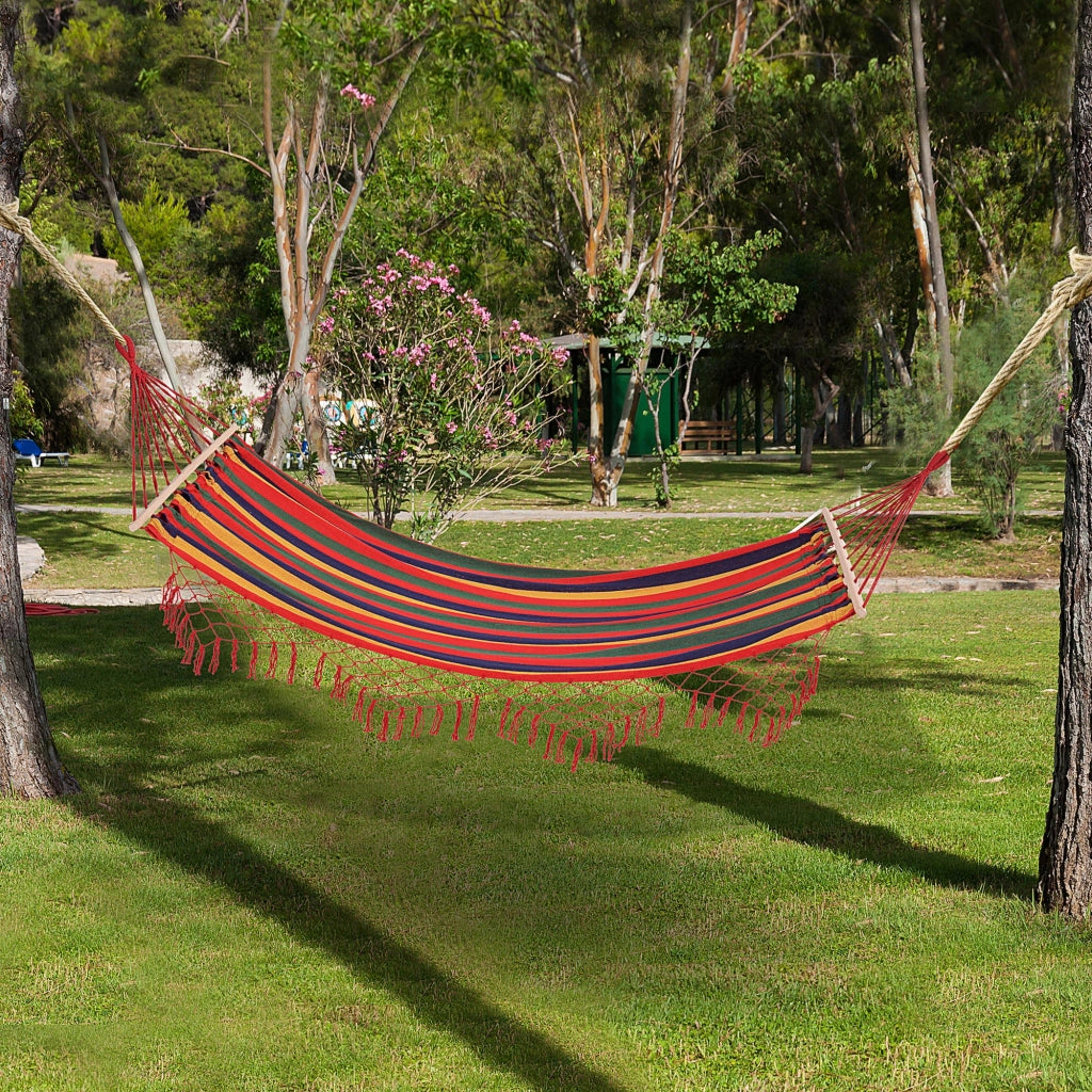 Amaca da giardino ¨C zephmum ¨C multicolore 200x100 cm in legno