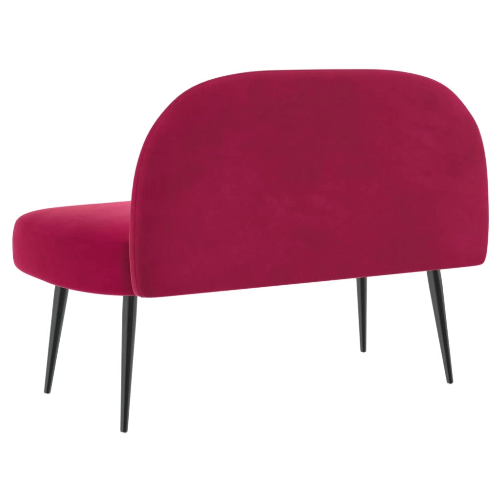 Panchina imbottita con schienale Rosso vino 110 x 60 x 76 cm
