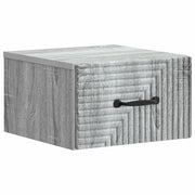 Mobiletto da notte a muro Grigio Sonoma 34,5 x 33 x 20 cm 898607