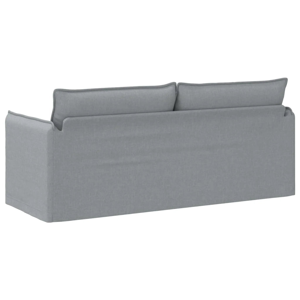 Divano Grigio chiaro 196 x 82 x 85 cm Tessuto