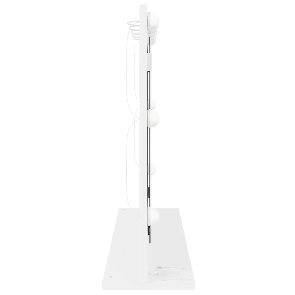 Specchio da Vanità Rettangolare Bianco 80 x 15 x 18 cm 868293
