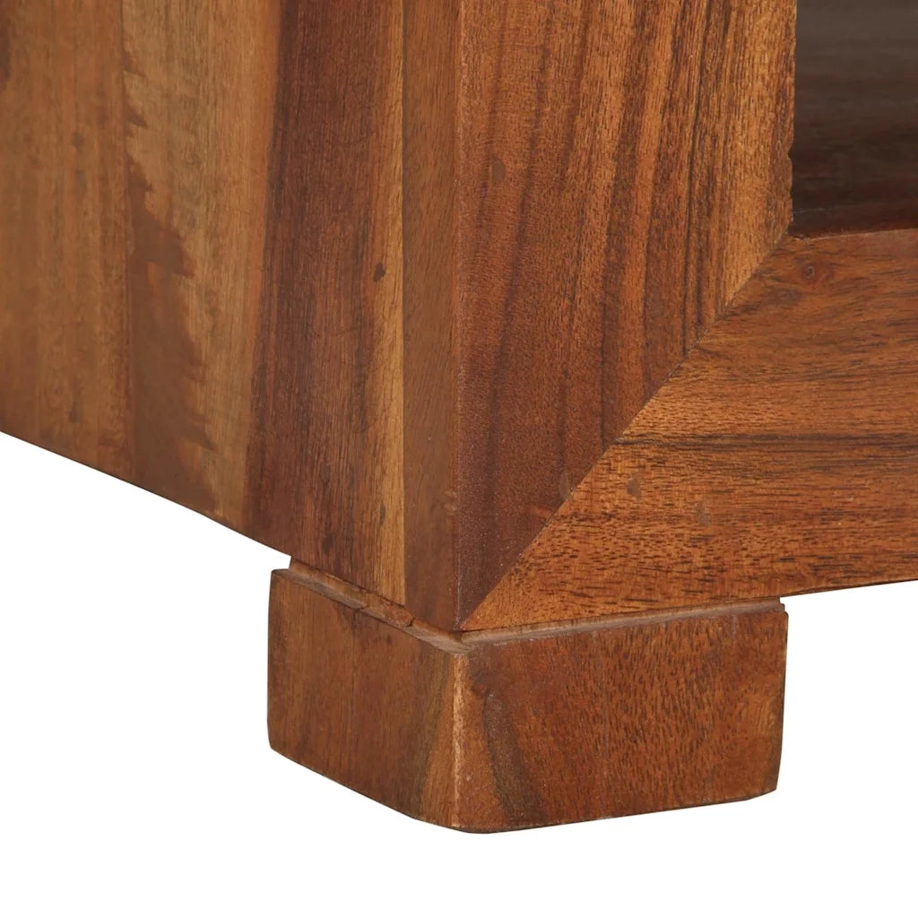 Tavolino 37x29x40 cm in Legno Massello di Acacia 4102377