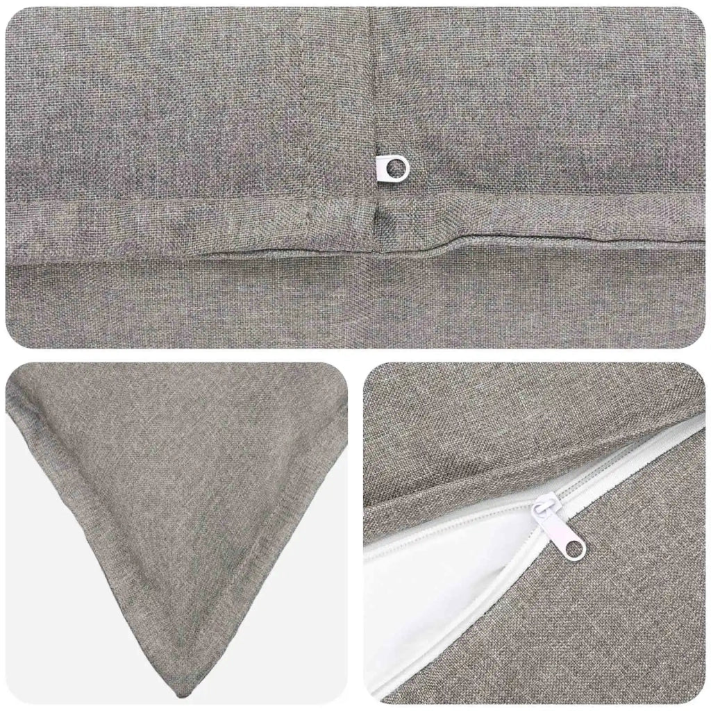 Cuscino con cuscino HOUTEN 12 pz Grigio Nuvola Lino 932751
